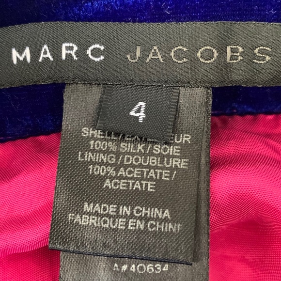 ๐ MARC JACOBS HOT PINK FLORAL SKIRT BOW VELVET - Picture 4 of 5